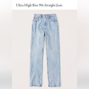 Abercrombie & Fitch The 90s Straight Ultra Hi-Rise
